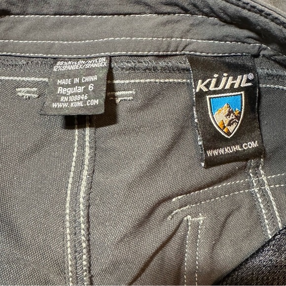 KUHL Women’s size 6 Charcoal Gray Pants Outdoorr Hiking Activewear - Picture 10 of 13